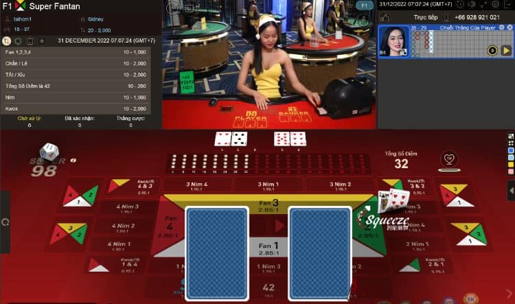 Giải thích luật chơi bài Super Fan Tan tại nhà cái casino online